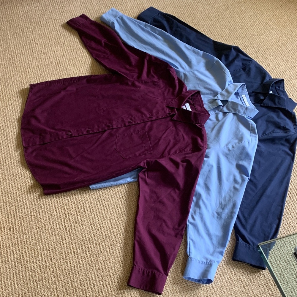 Foxcroft Women's Blouses - Burgundy, Light Blue, Navy